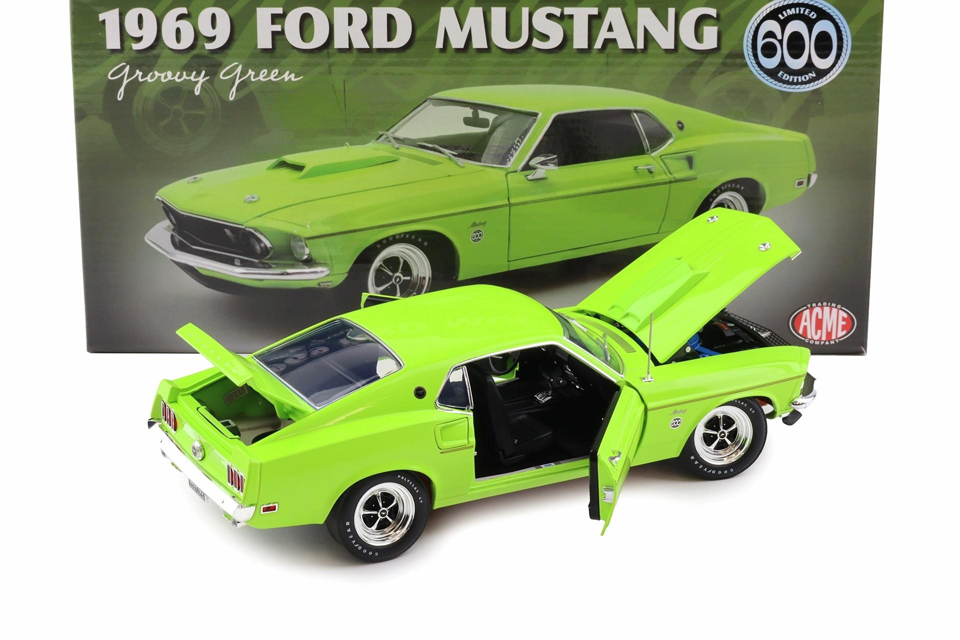 1:18 ACME 1969 Ford Mustang 600 Coupe Groovy green Limited