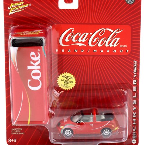 1:64 Johnny Lightning 1999 Chrysler PT Cruiser red Coca Cola Brand