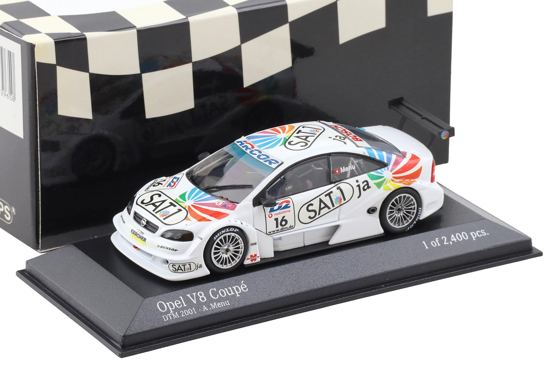 1:43 Minichamps Opel V8 Coupe DTM 2001 Opel Euroteam #16 A.Menu