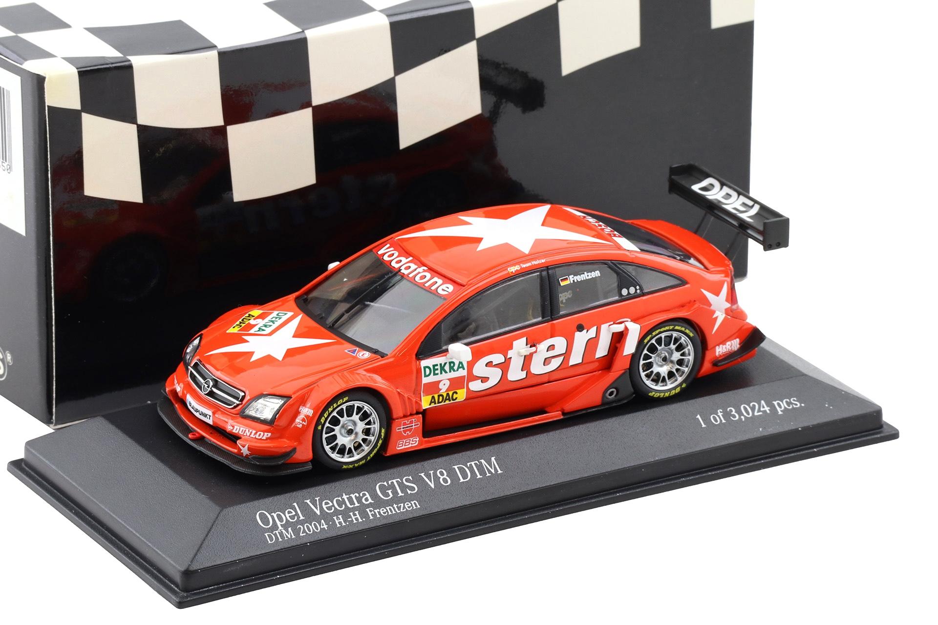1:43 Minichamps Opel Vectra GTS V8 DTM 2004 OPC Team Holzer #9 Frentzen