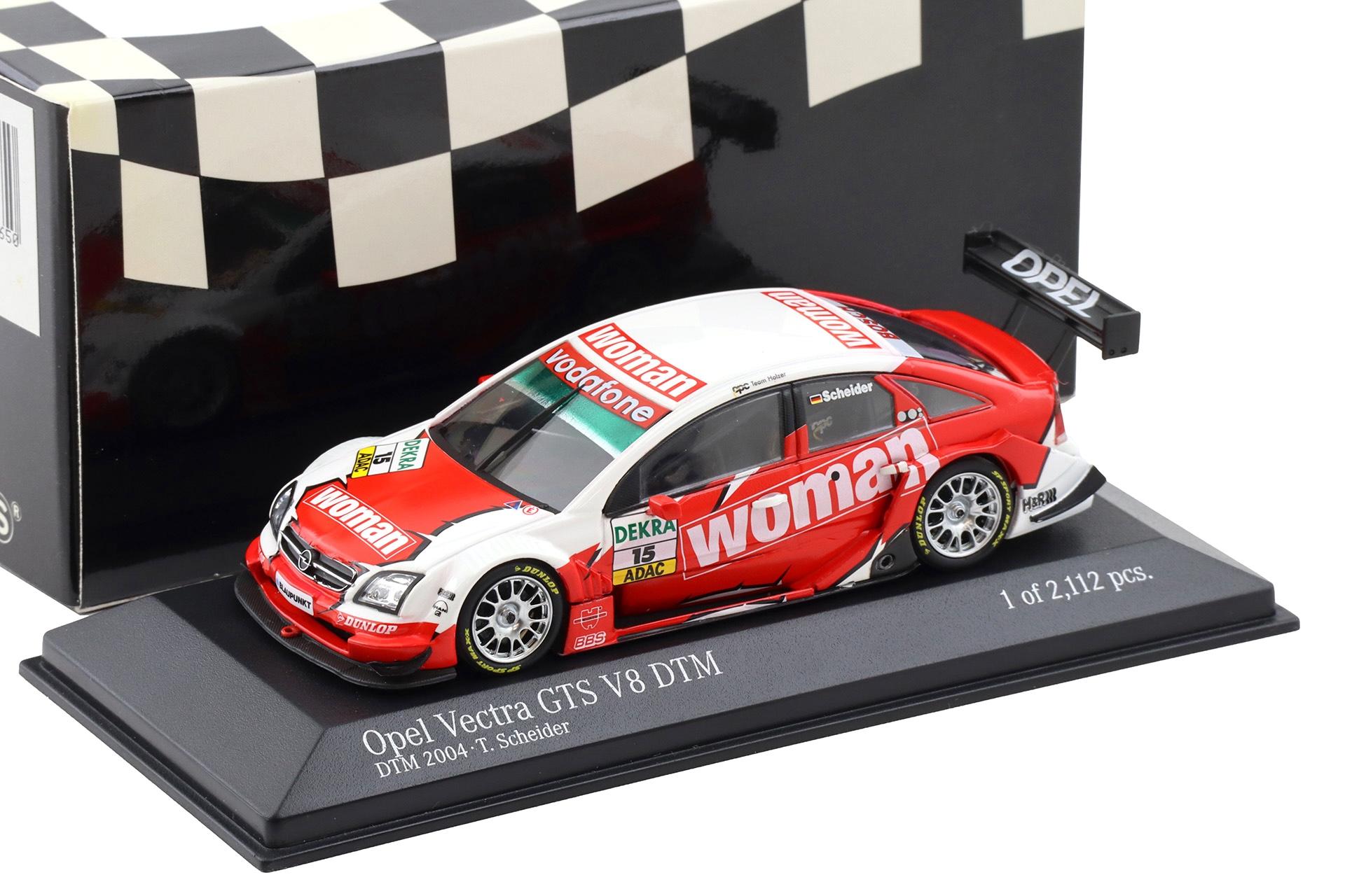 1:43 Minichamps Opel Vectra GTS V8 DTM 2004 OPC Team Holzer #15 Scheider
