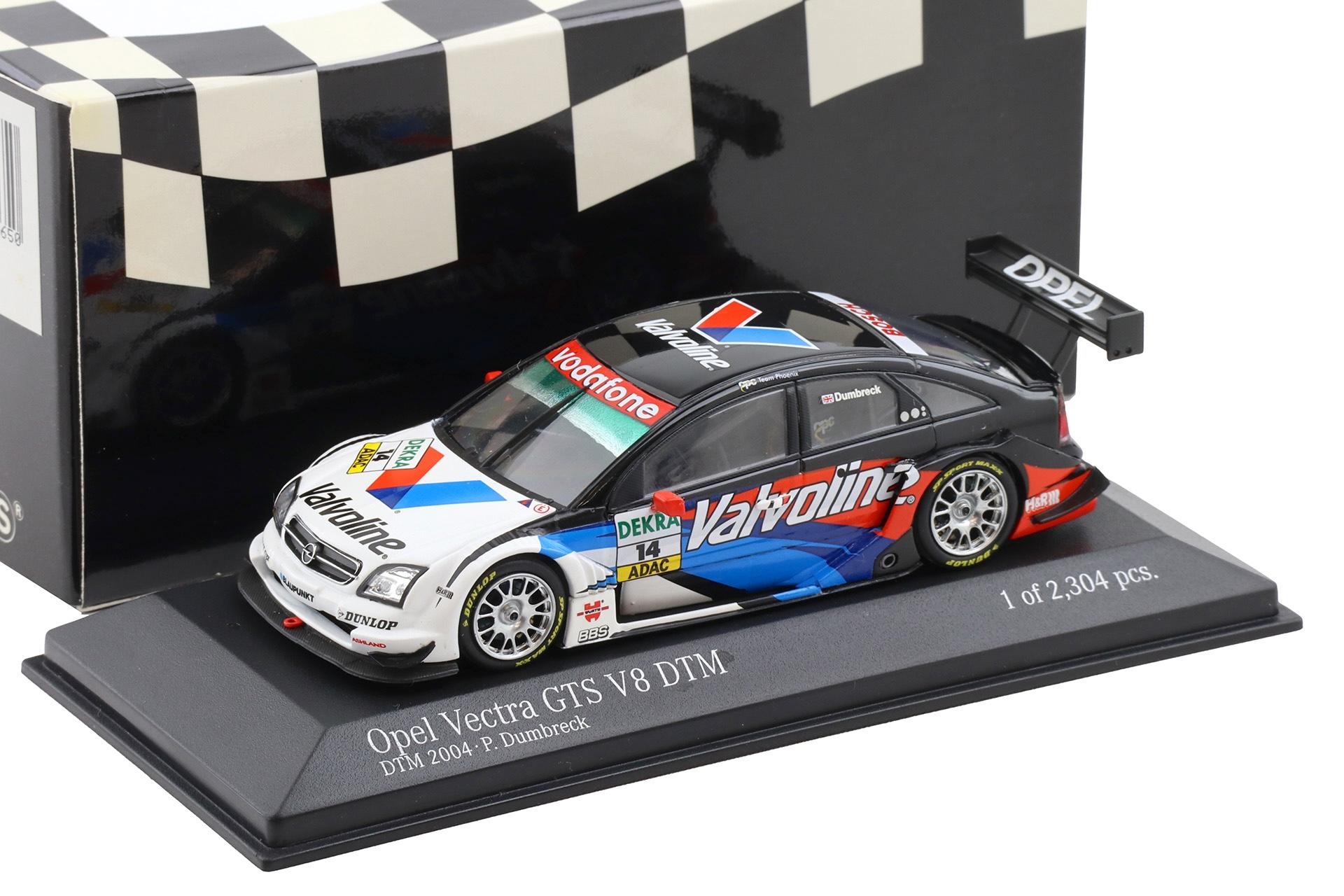 1:43 Minichamps Opel Vectra GTS V8 DTM 2004 OPC Team Phoenix #14 Dumbreck