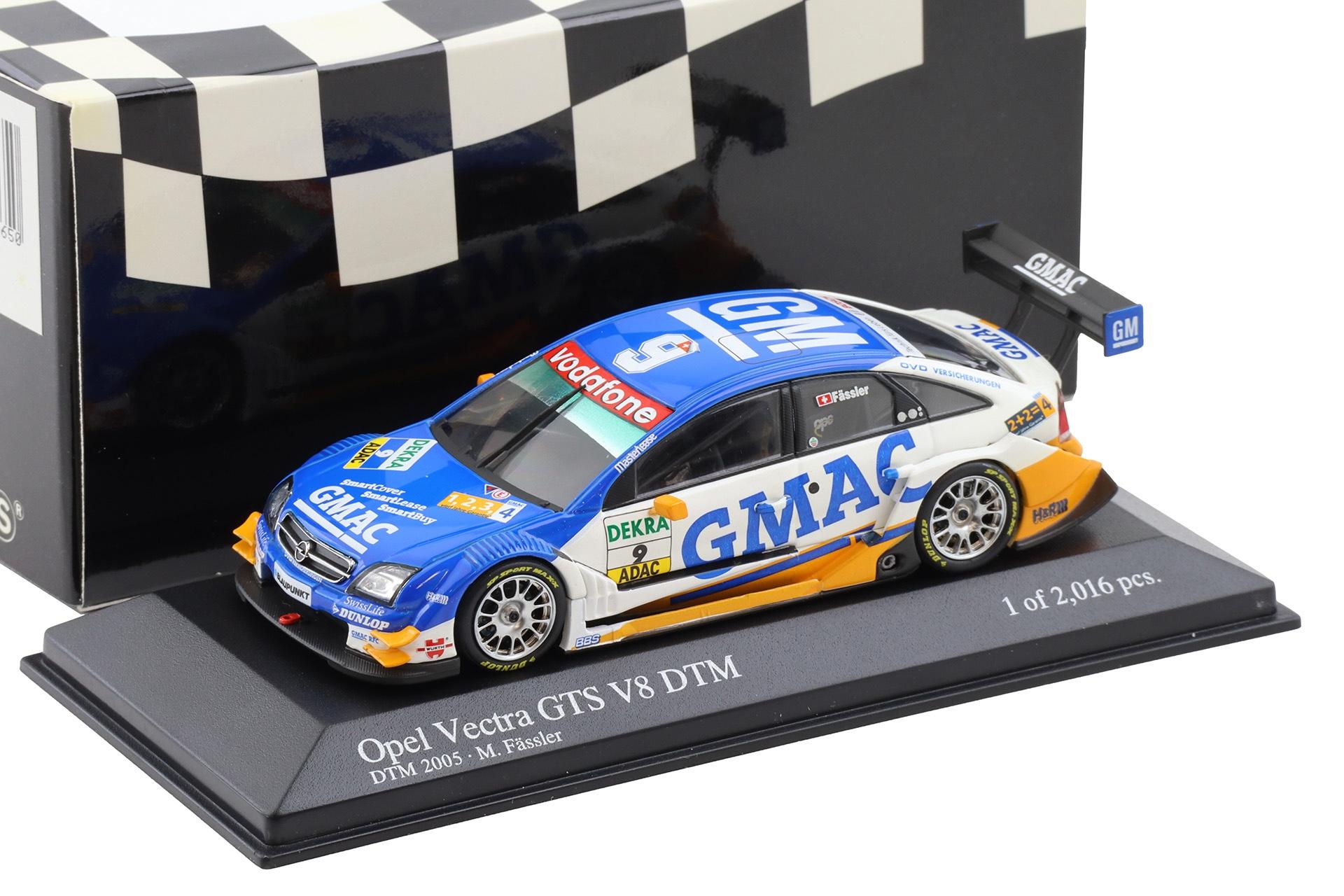 1:43 Minichamps Opel Vectra GTS V8 DTM 2005 Team OPC #9 M.Fässler