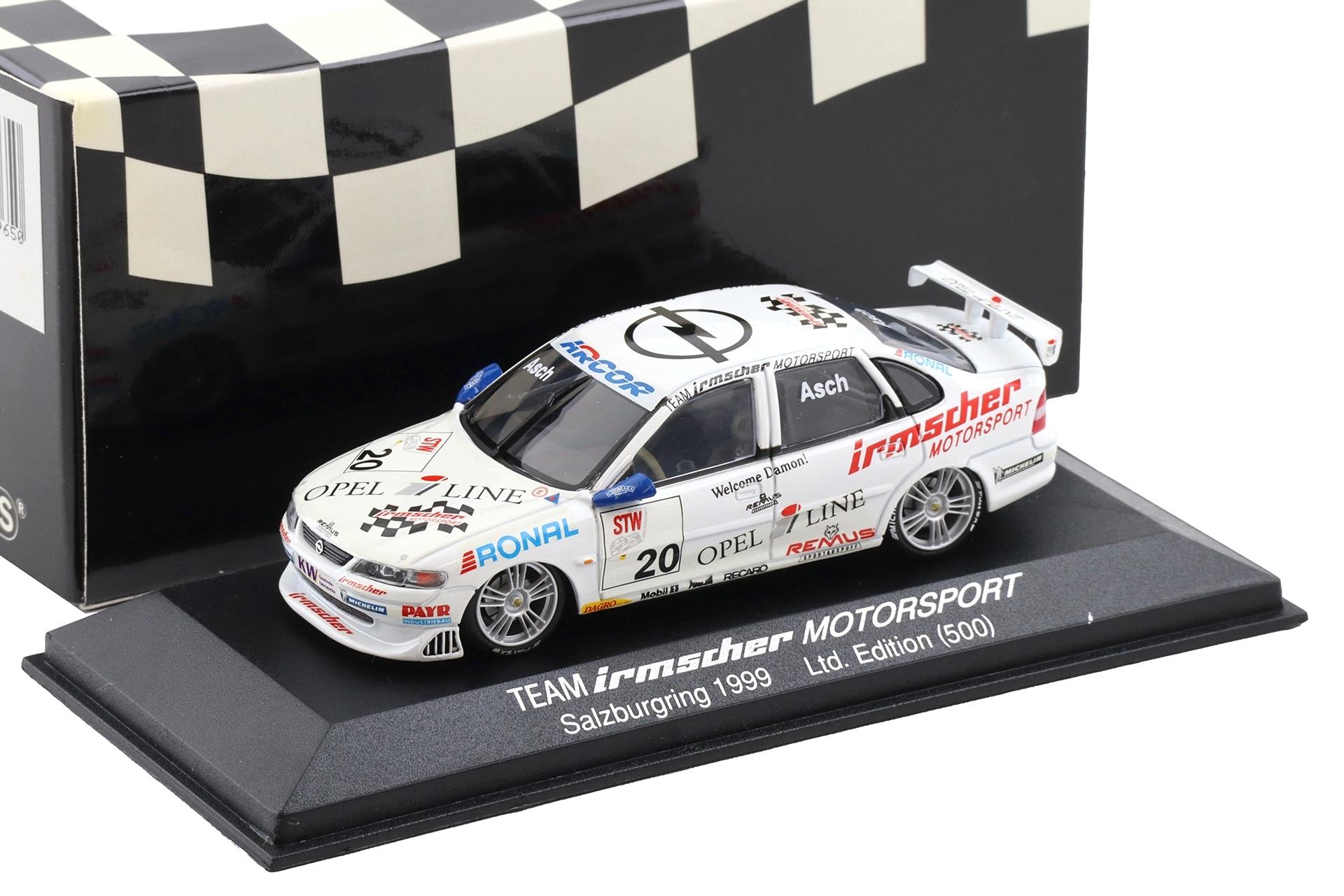 1:43 Minichamps Opel Vectra STW 1999 Team Irmscher #20 Asch Salzburgring