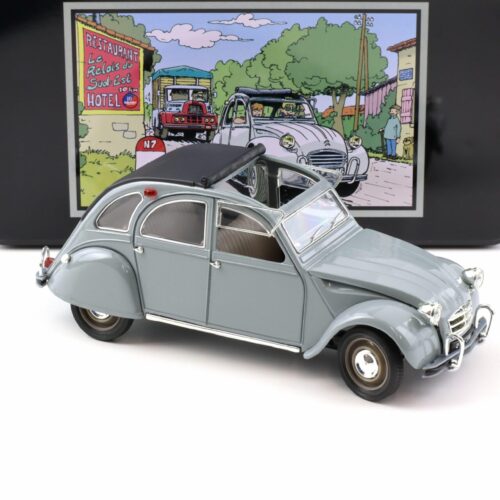 1:18 Solido Citroen 2 CV Ente 1966 grey with metal box