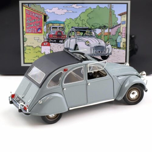 1:18 Solido Citroen 2 CV Ente 1966 grey with metal box