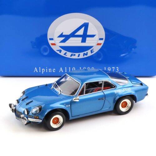 1:18 Solido Alpine A110 1800 Coupe 1973 blue metallic with metal box