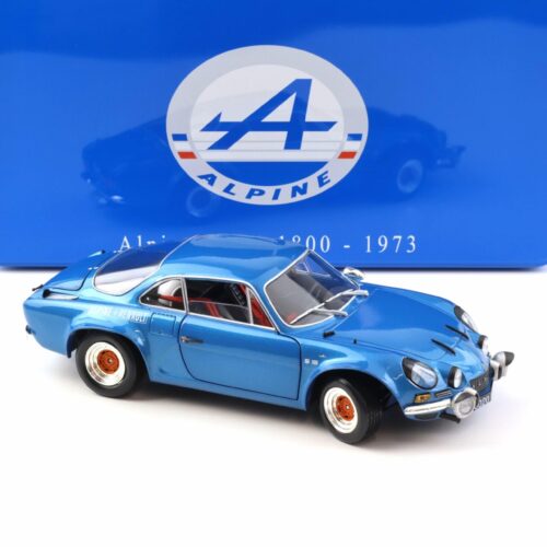 1:18 Solido Alpine A110 1800 Coupe 1973 blue metallic with metal box