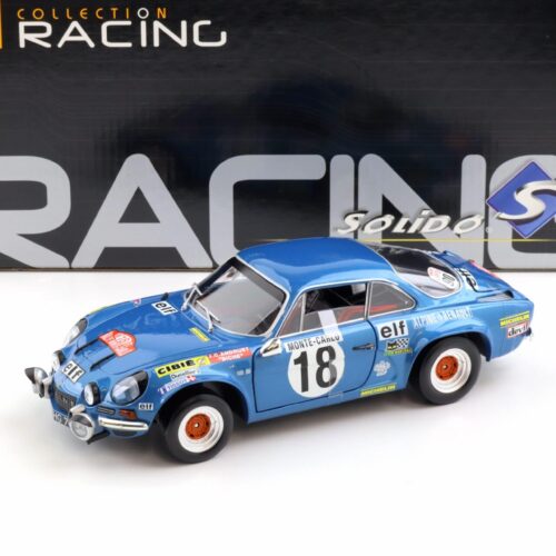 1:18 Solido Alpine A110 1800 Rallye Monte Carlo #18 blue metallic 1973