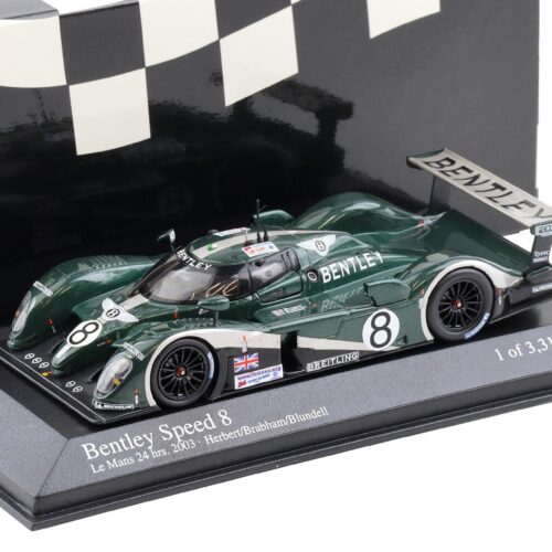1:43 Minichamps Bentley Speed 8 Le Mans 24h 2003 #8 Herbert/ Brabham