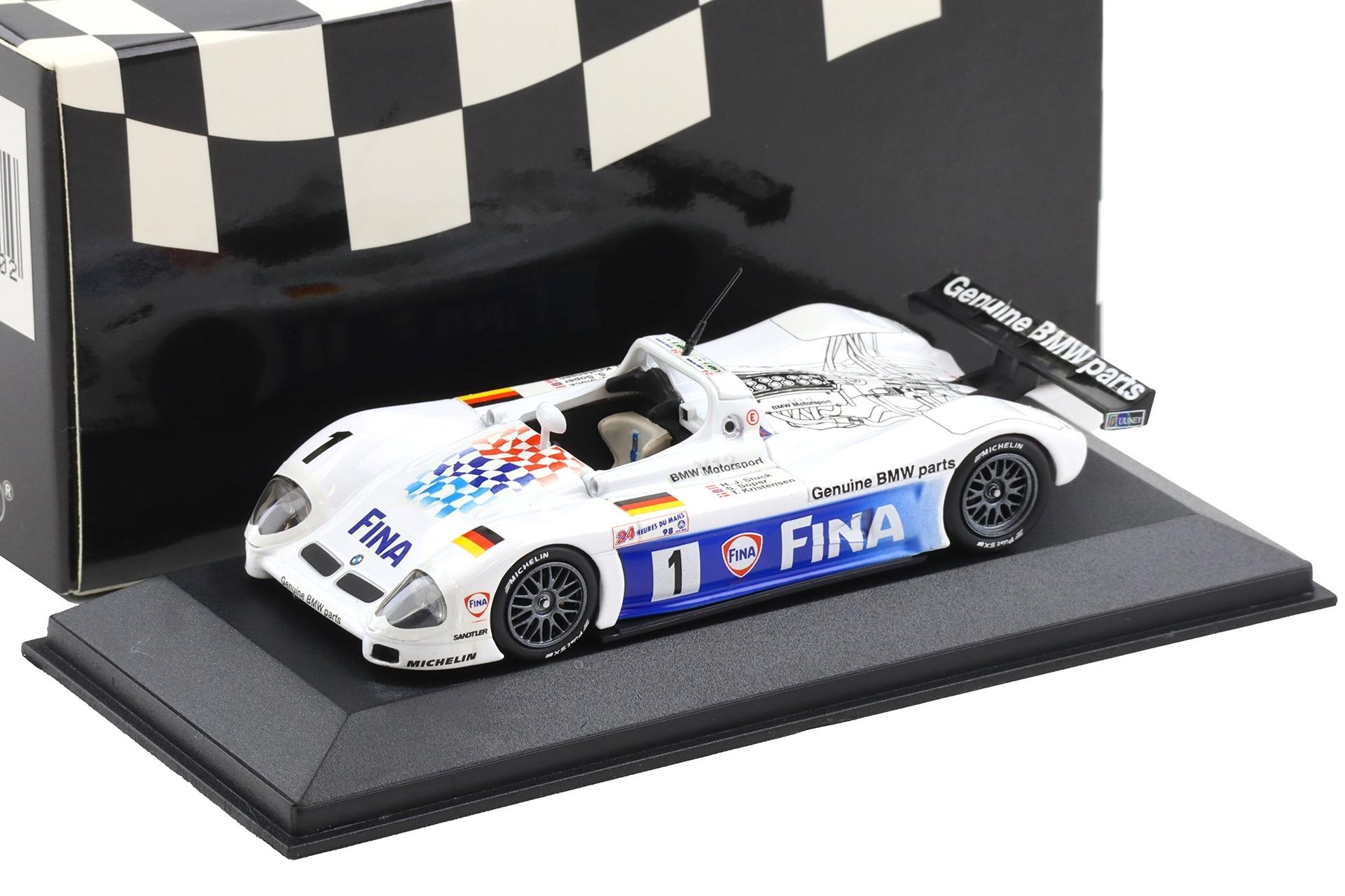 1:43 Minichamps BMW V12 Le Mans #1 FINA Stuck/ Soper/ Kristensen