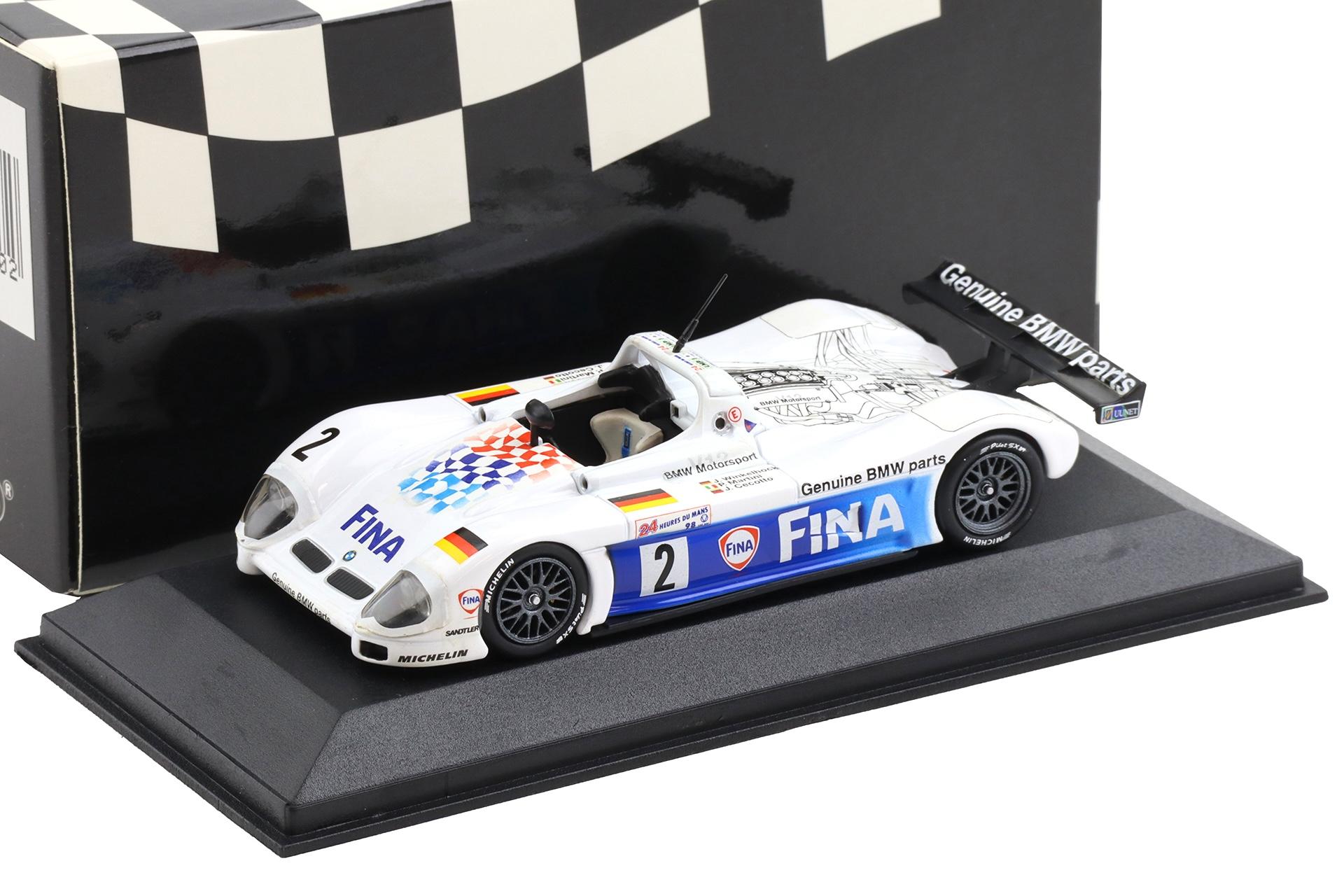 1:43 Minichamps BMW V12 Le Mans #2 FINA Winkelhock/ Martini/ Cecotto