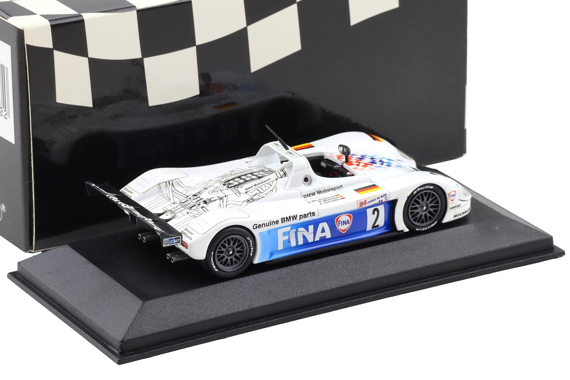 1:43 Minichamps BMW V12 Le Mans #2 FINA Winkelhock/ Martini/ Cecotto