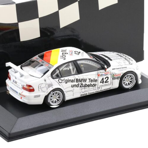 1:43 Minichamps BMW 320i E46 Team Deutschland ETCC Magny Cours 03 Winner Müller