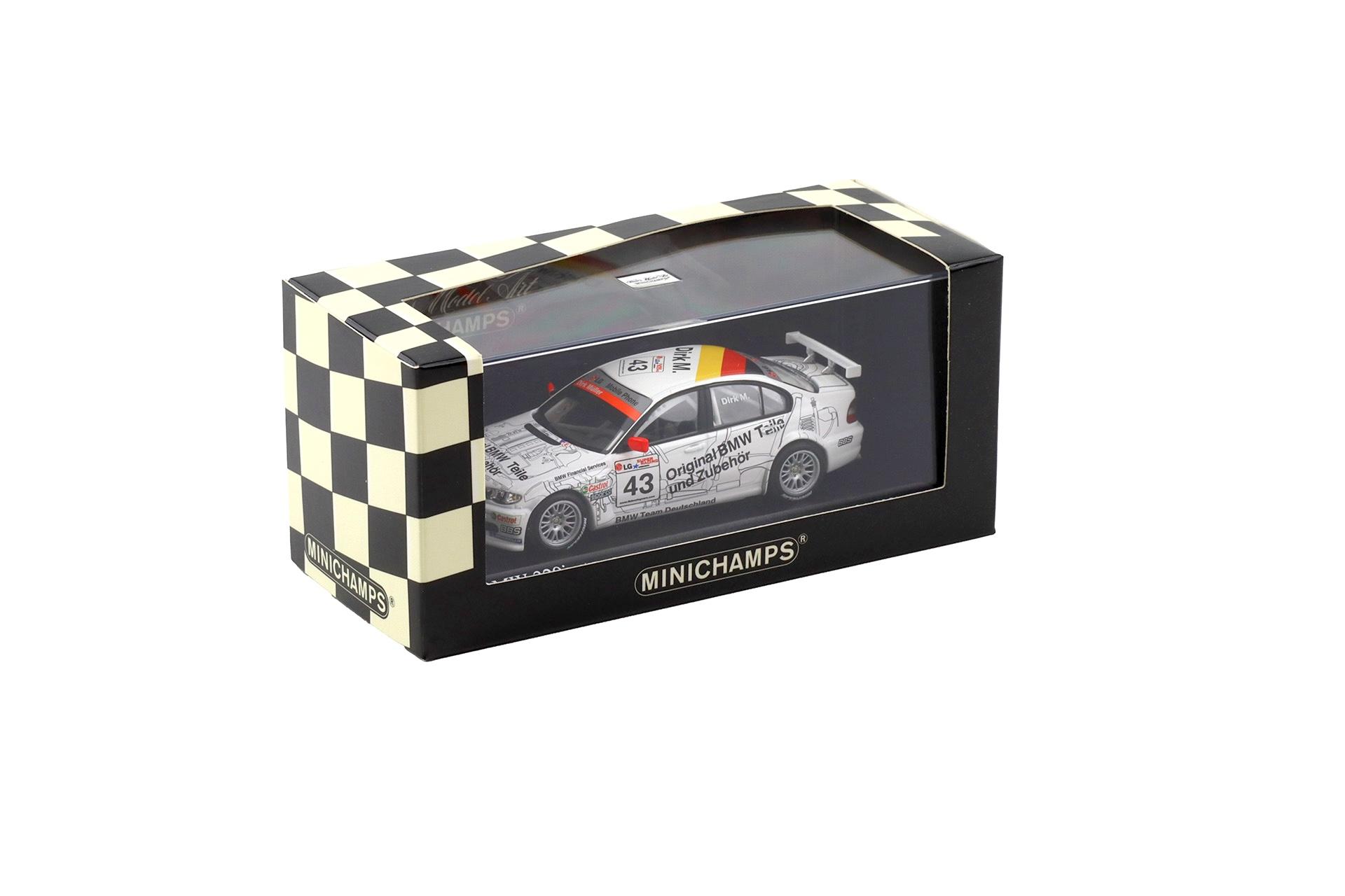 1:43 Minichamps BMW 320i E46 Team Deutschland ETCC Barcelona 03 Müller