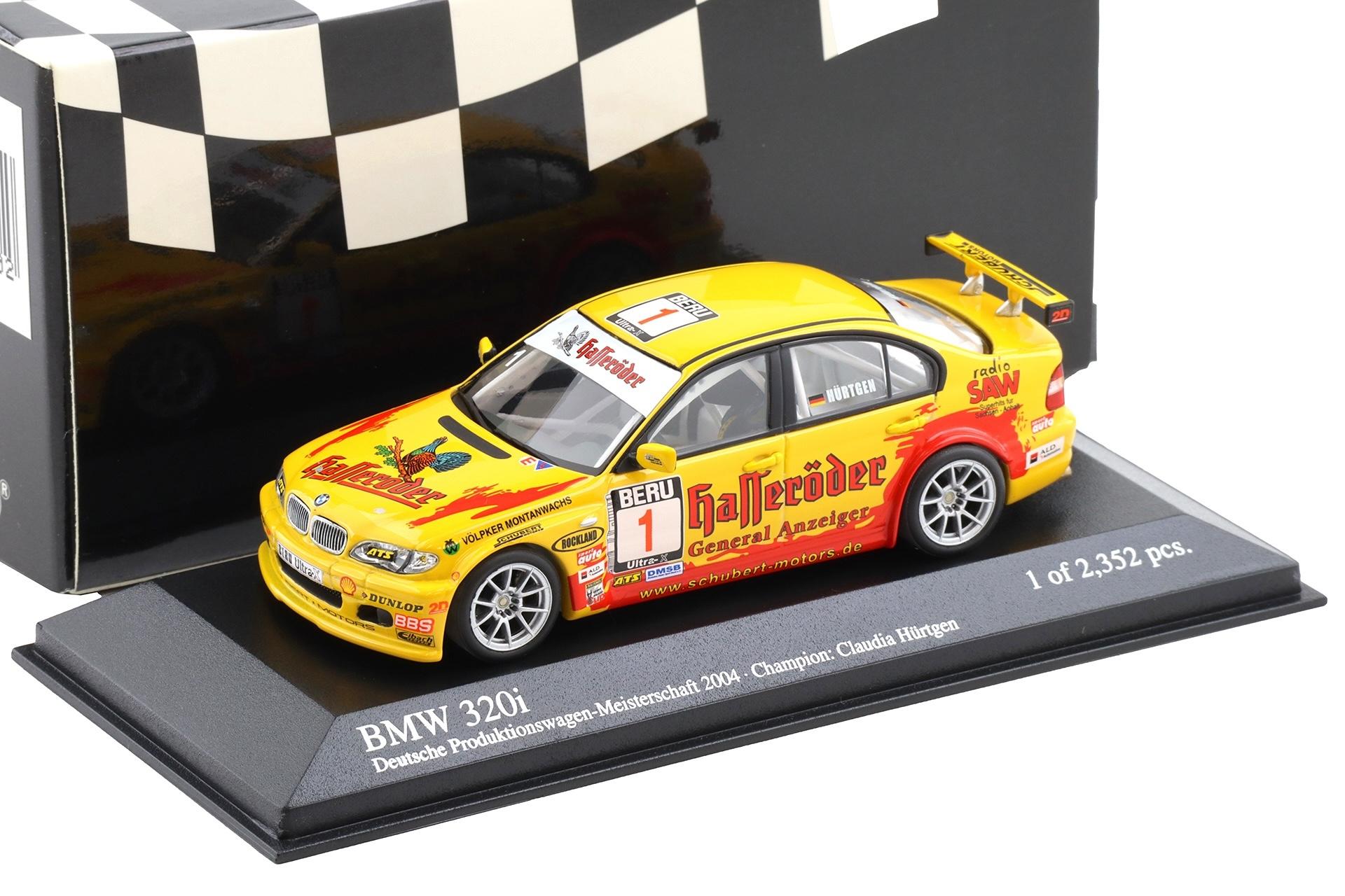 1:43 Minichamps BMW 320i E46 Schubert Motors DMSB PWM 2004 Hürtgen #1