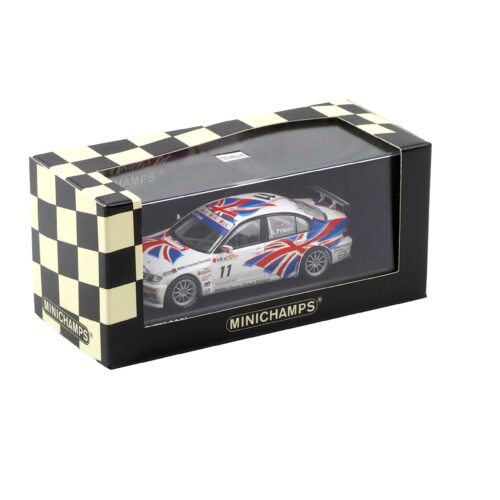 1:43 Minichamps BMW 320i E46 Team UK ETCC 2004 Champion Priaulx #11