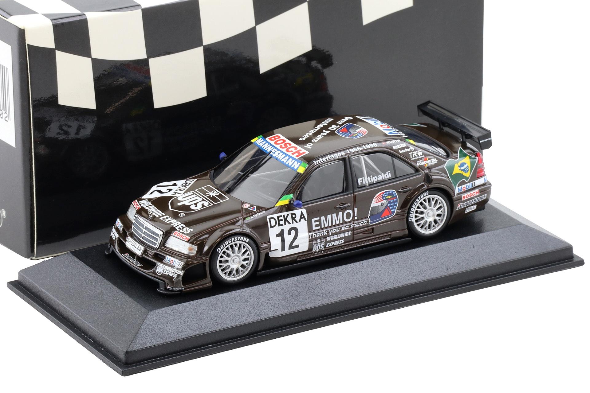 1:43 Minichamps Mercedes C-Class ITC 1996 Ch. Fittipaldi #12