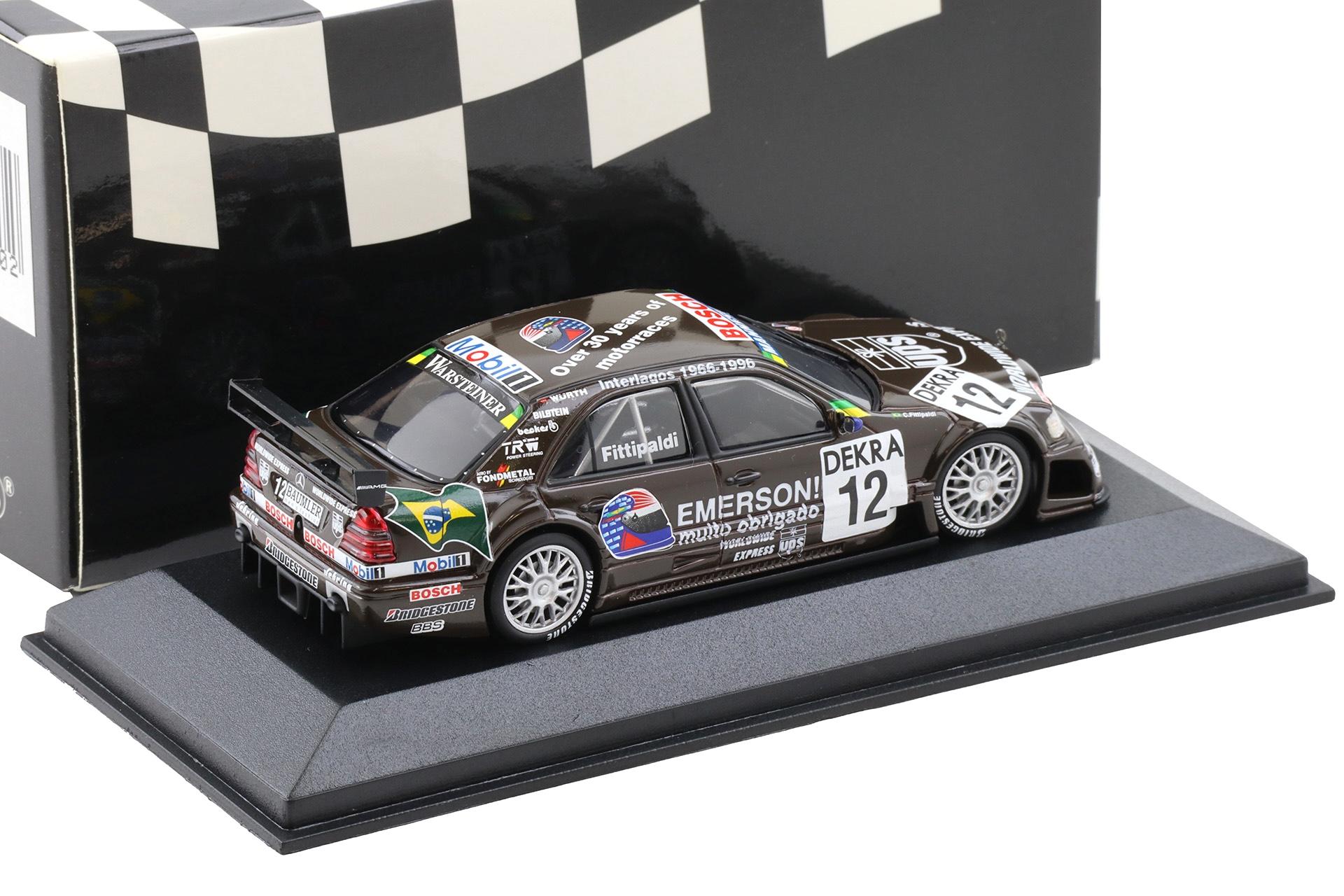 1:43 Minichamps Mercedes C-Class ITC 1996 Ch. Fittipaldi #12