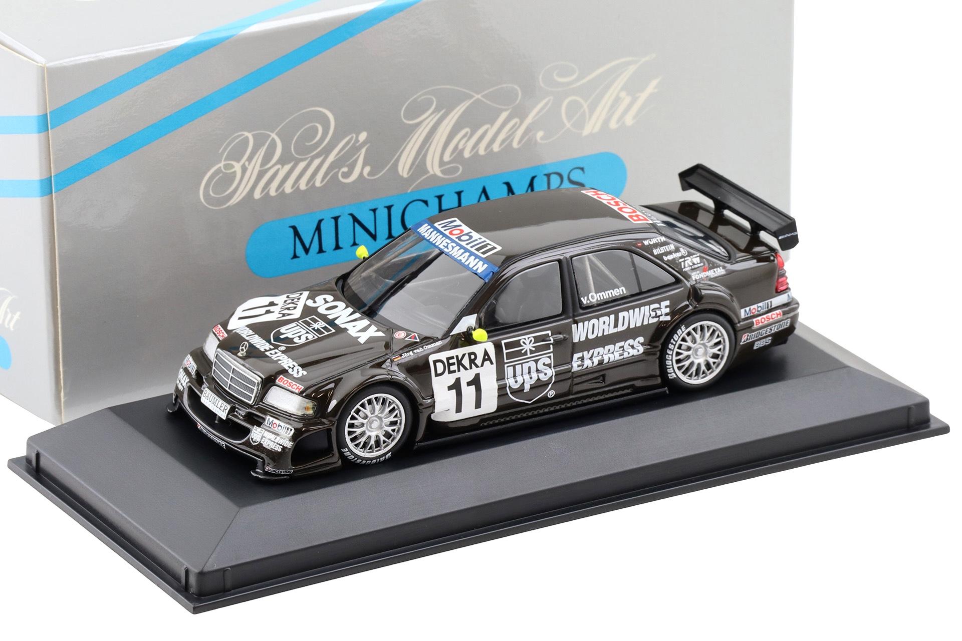 1:43 Minichamps Mercedes C-Class DTM 1996 Team AMG J.v.Ommen #11 Sonax