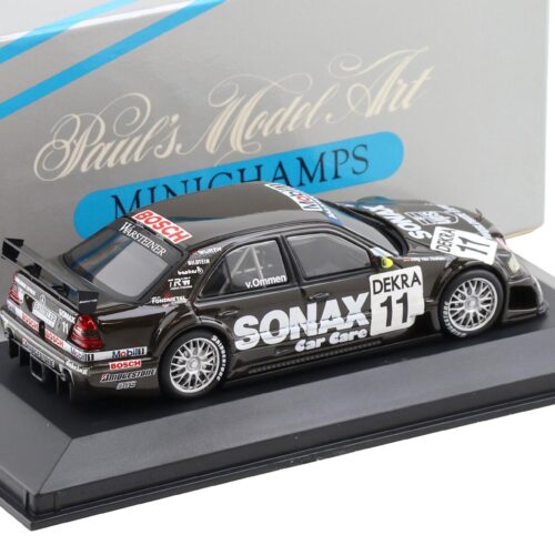 1:43 Minichamps Mercedes C-Class DTM 1996 Team AMG J.v.Ommen #11 Sonax