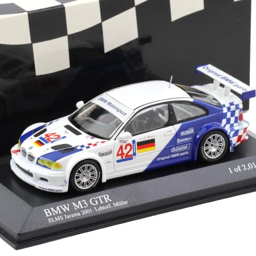 1:43 Minichamps BMW M3 GTR E46 ELMS Jarama #42 Letho/ Müller