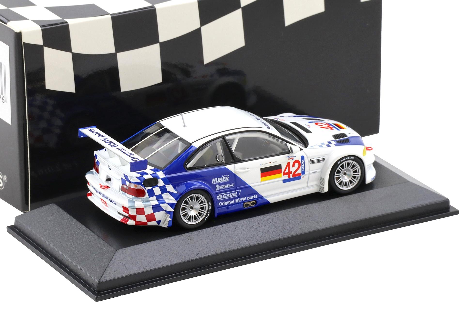 1:43 Minichamps BMW M3 GTR E46 ELMS Jarama #42 Letho/ Müller