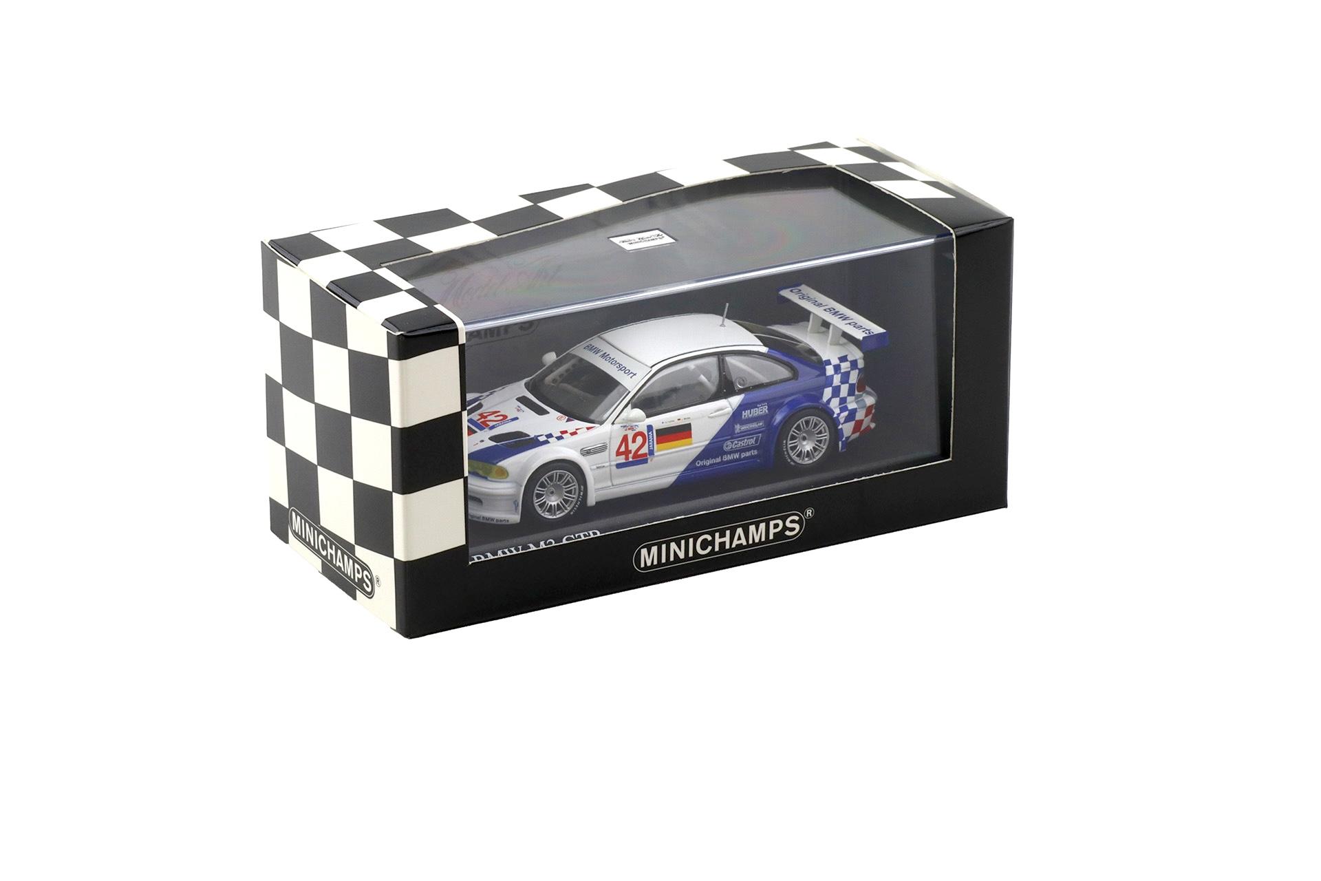 1:43 Minichamps BMW M3 GTR E46 ELMS Jarama #42 Letho/ Müller