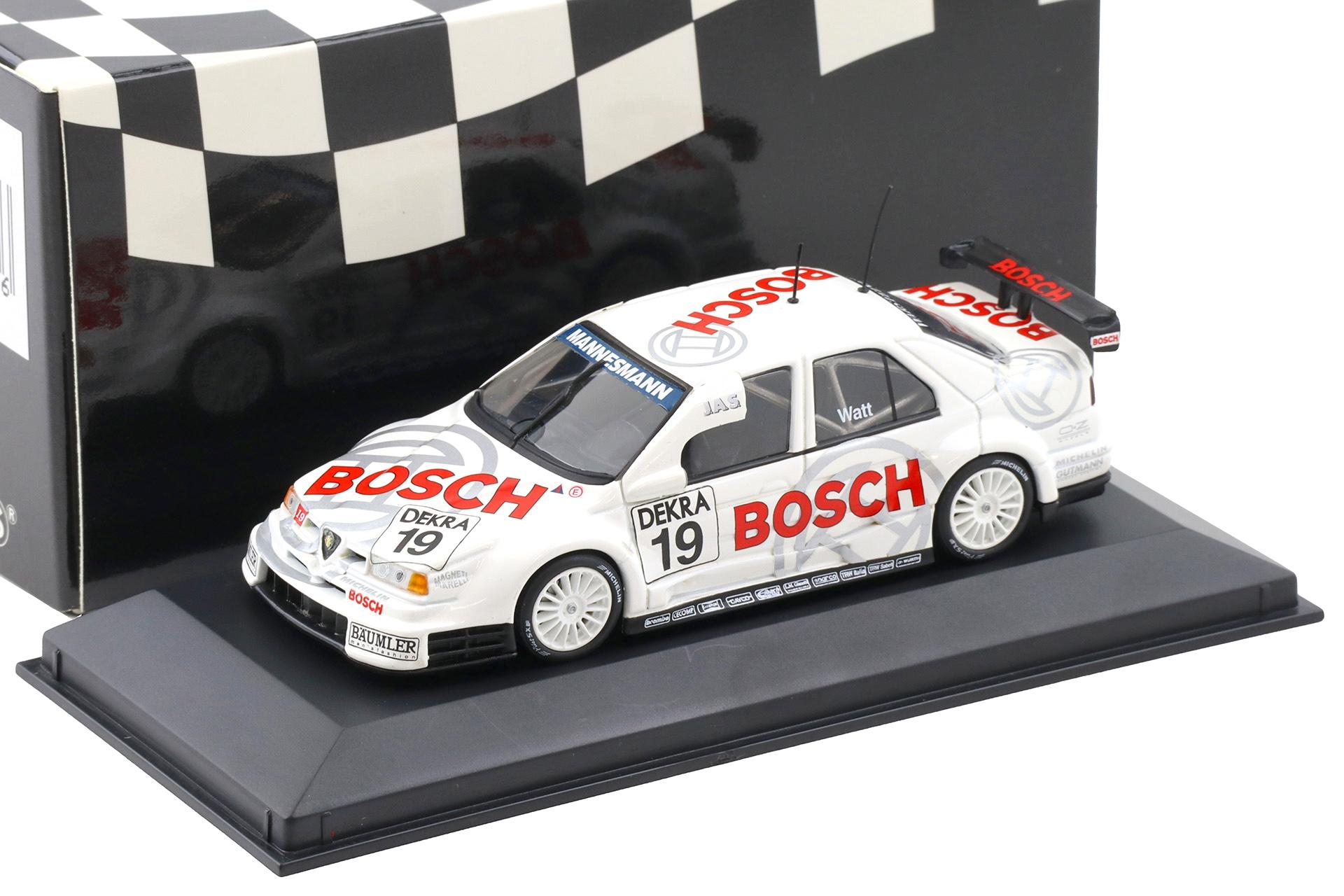 1:43 Minichamps Alfa Romeo 155 V6 TI DTM 1996 Team Alfa Jas Watt #19 Bosch