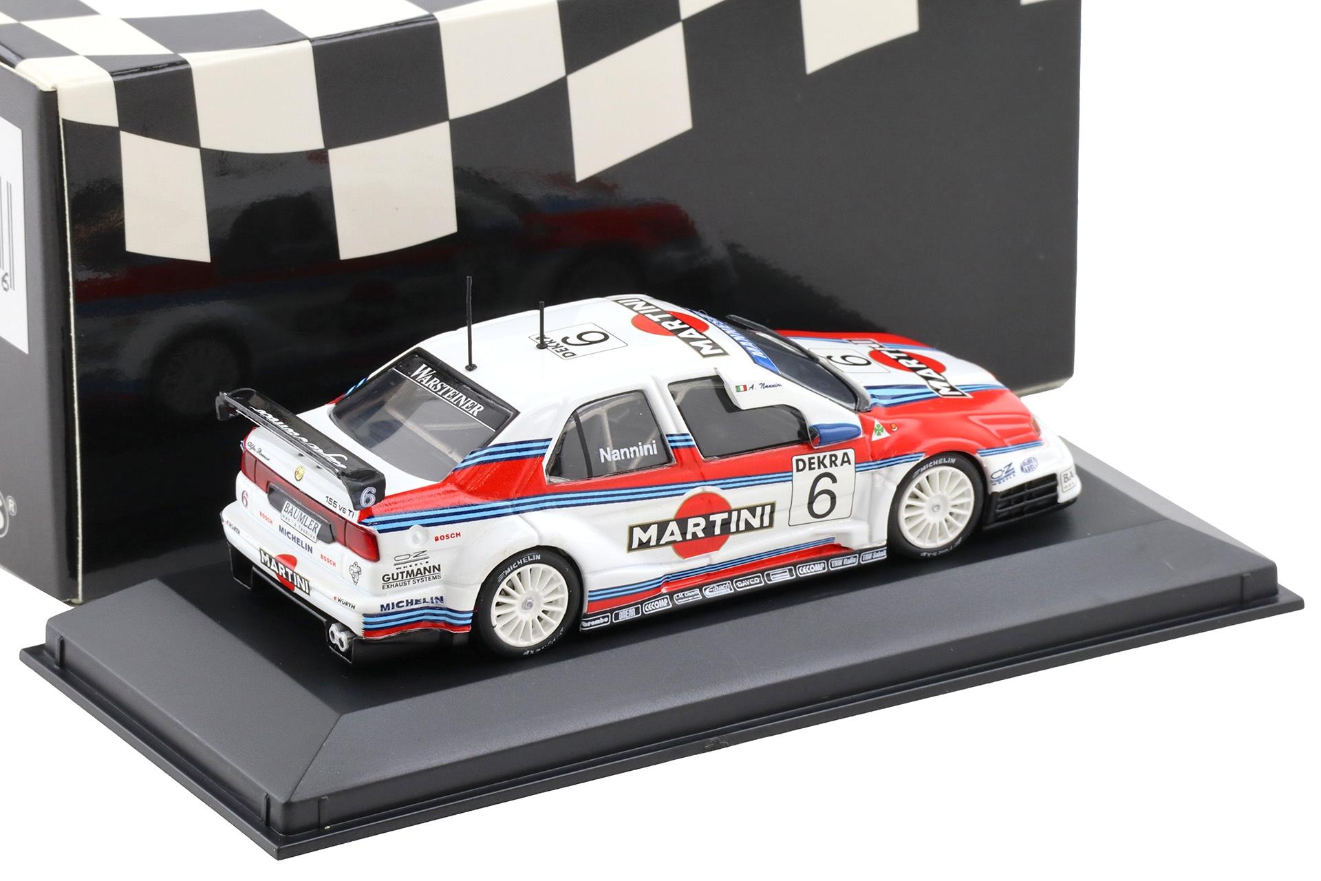 1:43 Minichamps Alfa Romeo 155 V6 TI DTM 1996 Team Alfa Corse A.Nannini #6 Martini