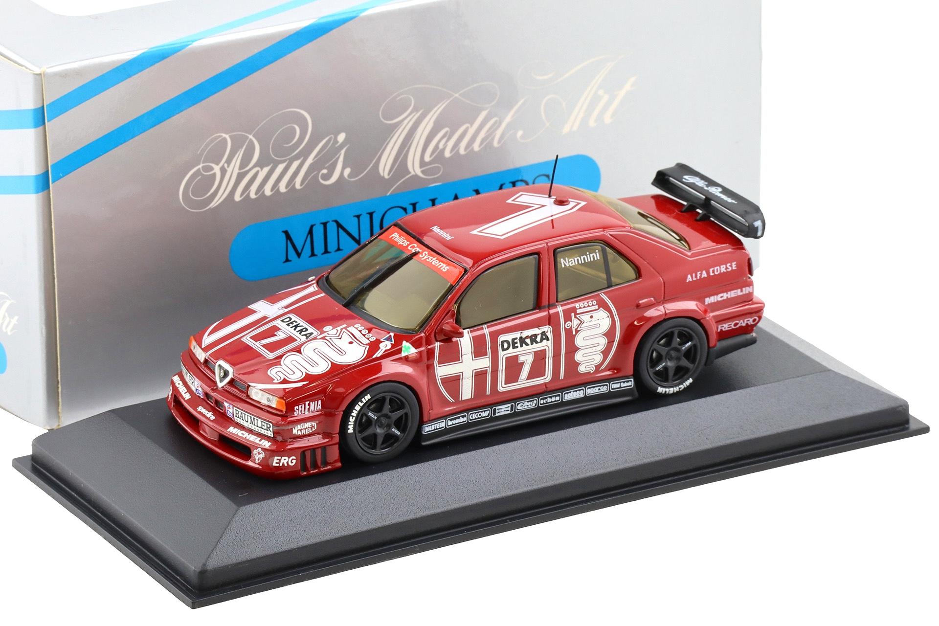 1:43 Minichamps Alfa Romeo 155 V6 TI DTM 1993 A.Nannini #7