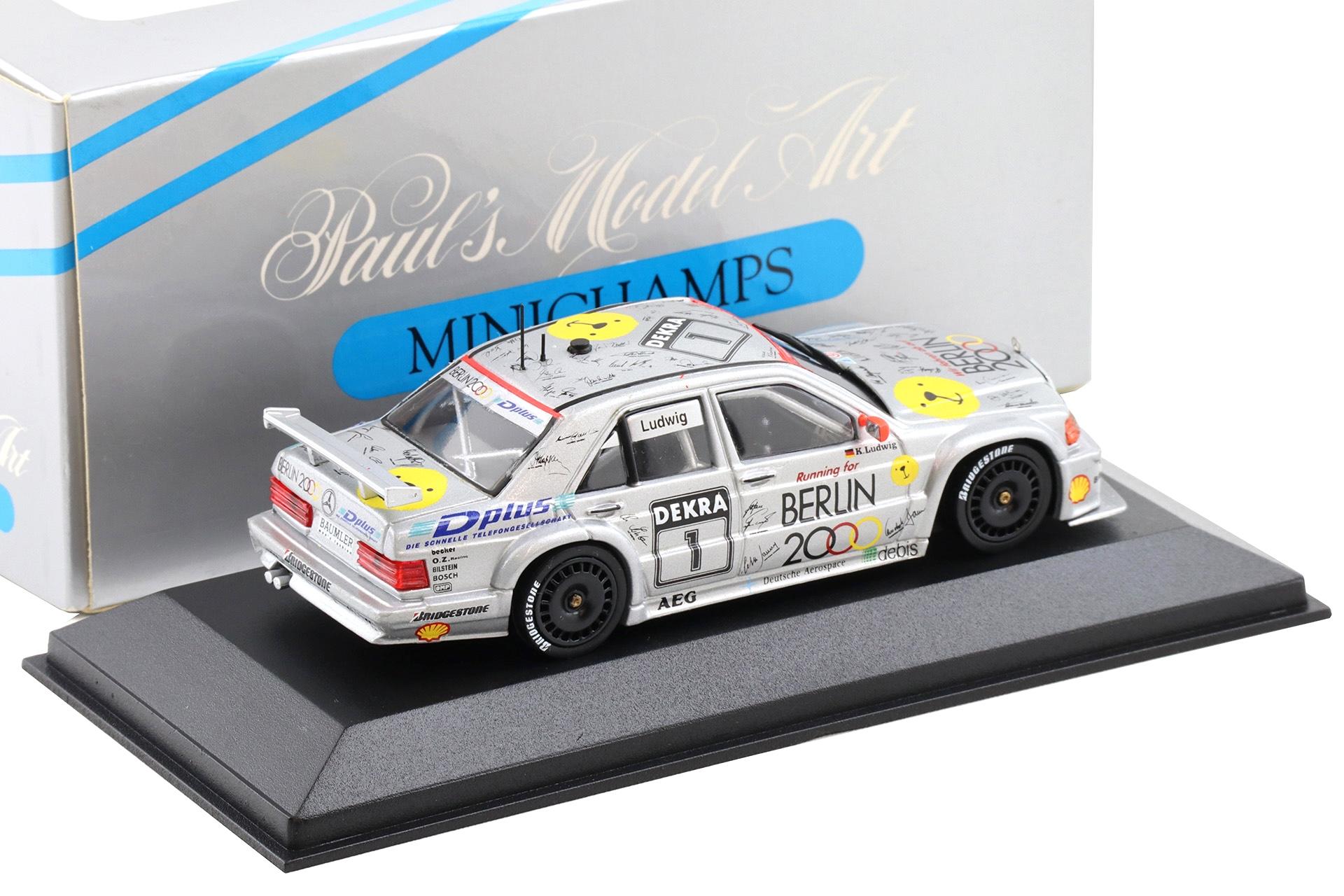 1:43 Minichamps Mercedes 190E Kl.1 DTM 1993 AMG Berlin 2000 K.Ludwig #1