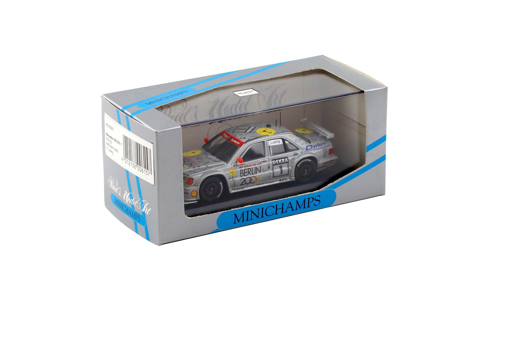 1:43 Minichamps Mercedes 190E Kl.1 DTM 1993 AMG Berlin 2000 K.Ludwig #1