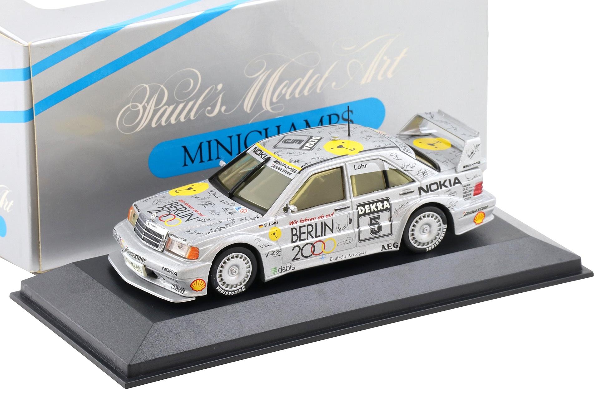 1:43 Minichamps Mercedes 190E EVO 2 DTM 1992 Berlin 2000 Lohr #5