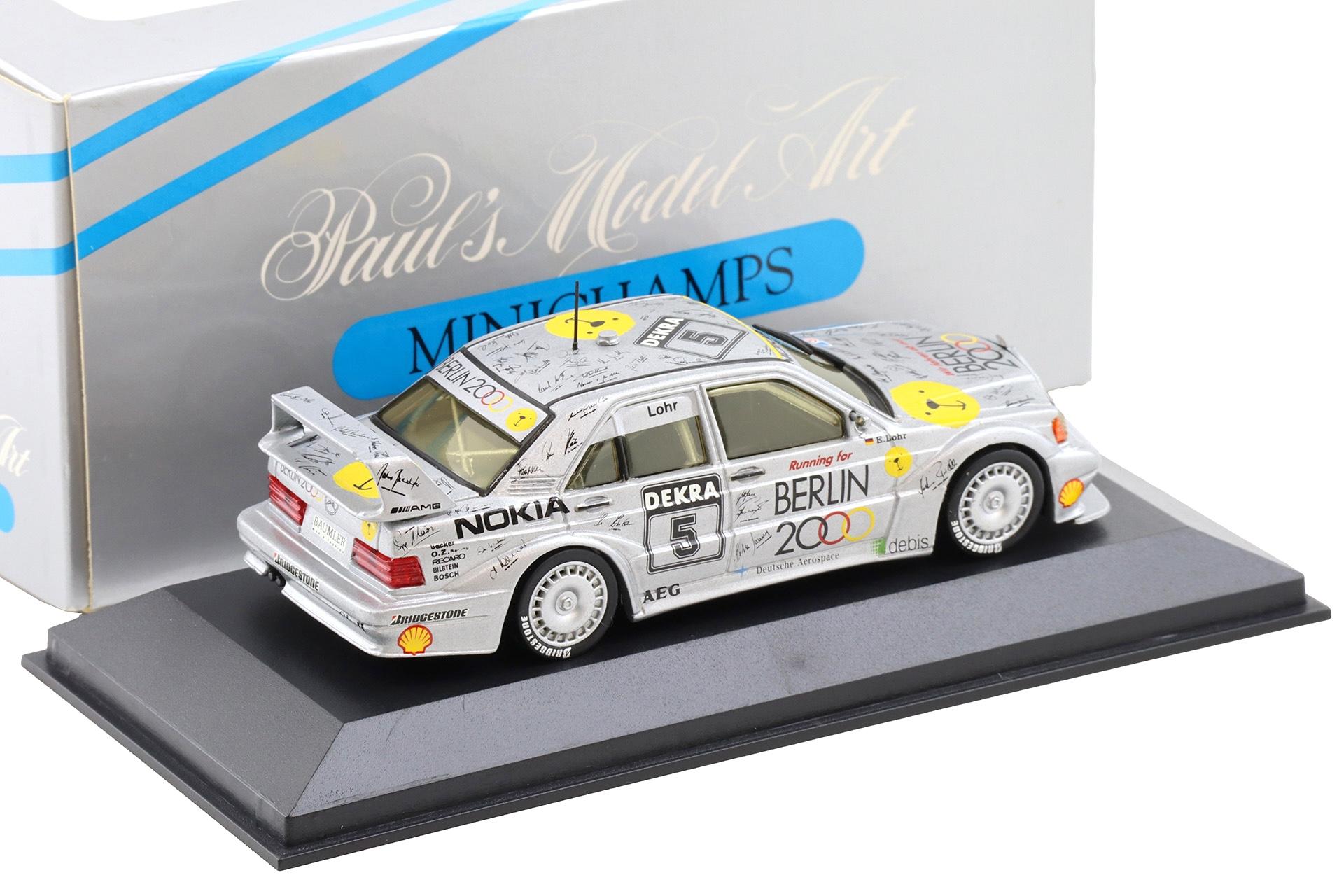 1:43 Minichamps Mercedes 190E EVO 2 DTM 1992 Berlin 2000 Lohr #5