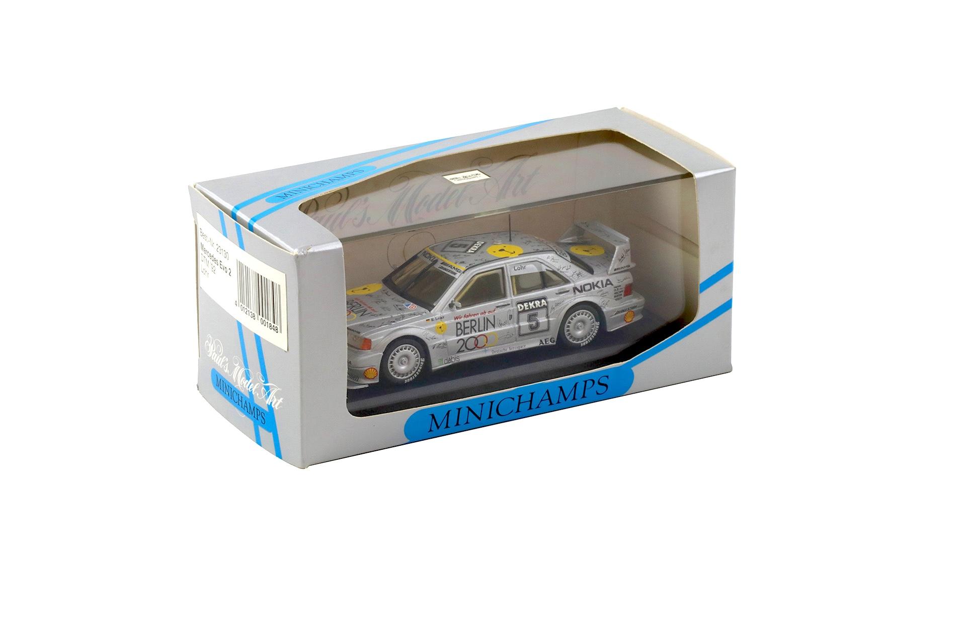 1:43 Minichamps Mercedes 190E EVO 2 DTM 1992 Berlin 2000 Lohr #5