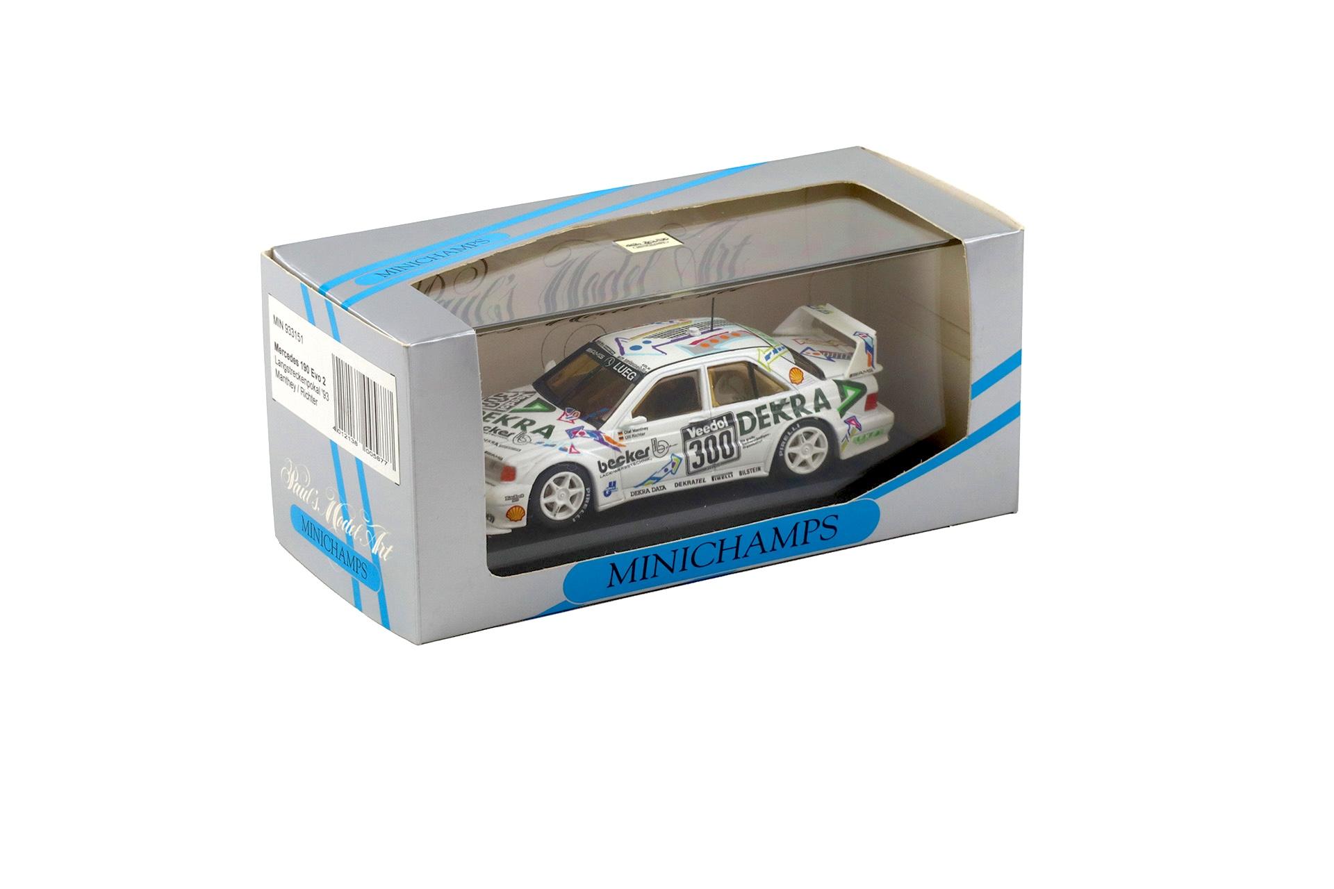 1:43 Minichamps Mercedes 190E EVO 2 Langsteckenpokal 1993 Manthey/ Richter #300