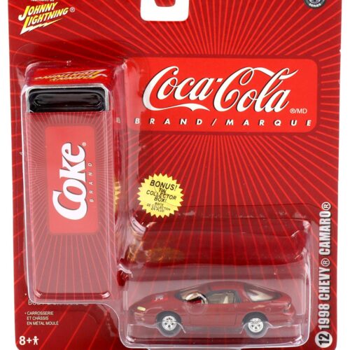 1:64 Johnny Lightning 1998 Chevy Camaro red Coca Cola Brand
