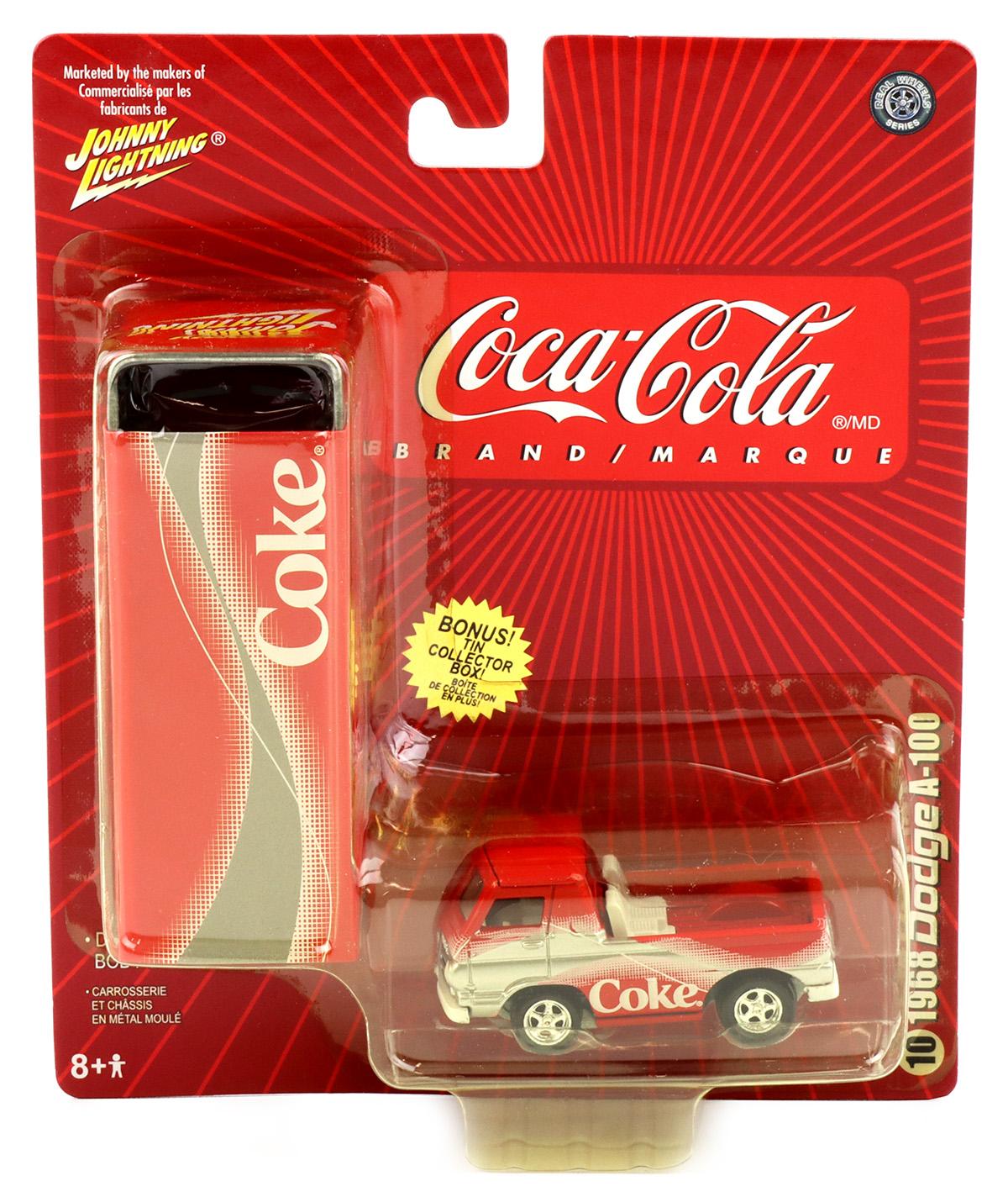 1:64 Johnny Lightning 1968 Dodge A-100 red Coca Cola Brand