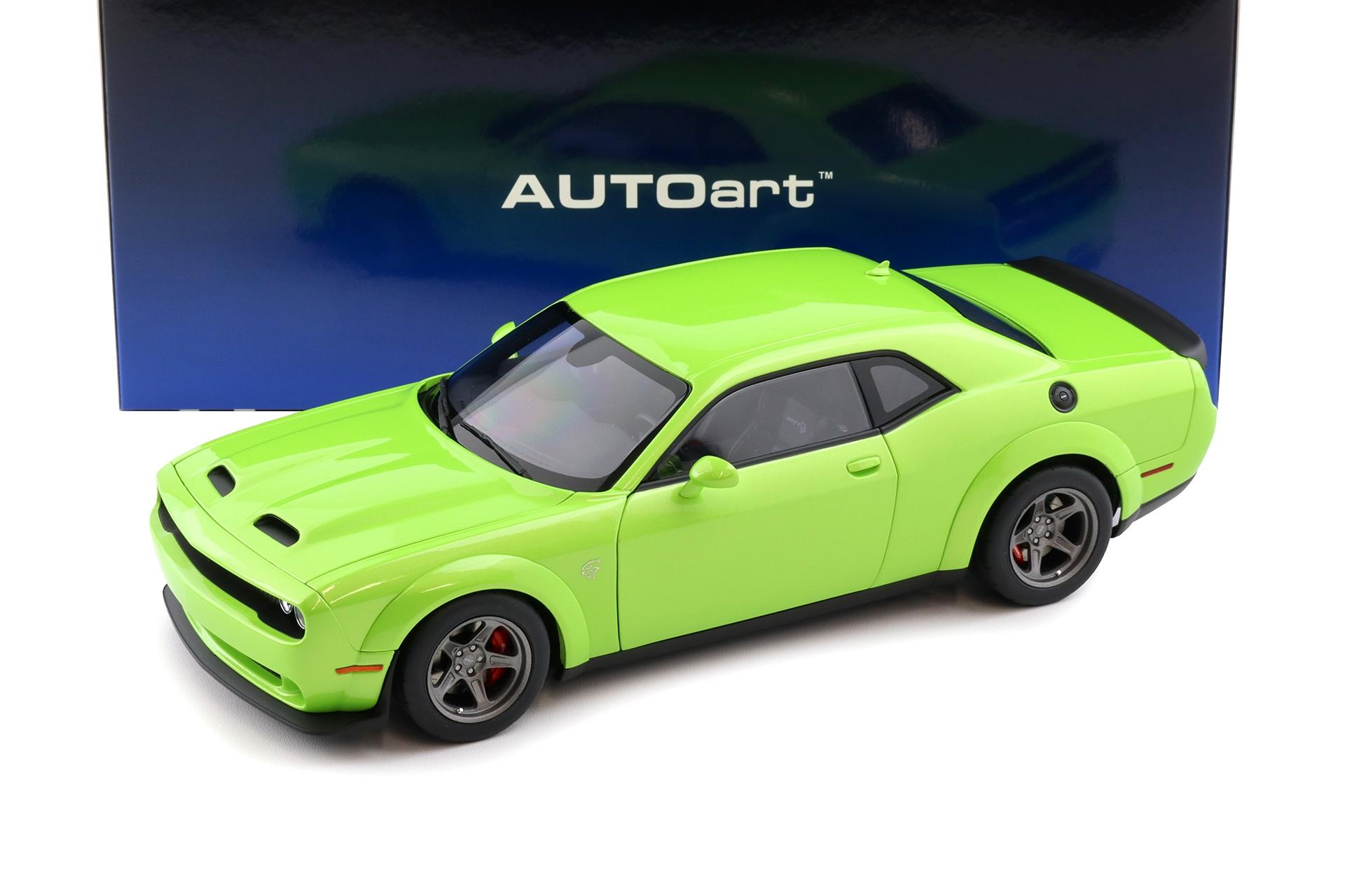 1:18 AUTOart Dodge Challenger SRT SUPER STOCK 2023 Sublime green 71769