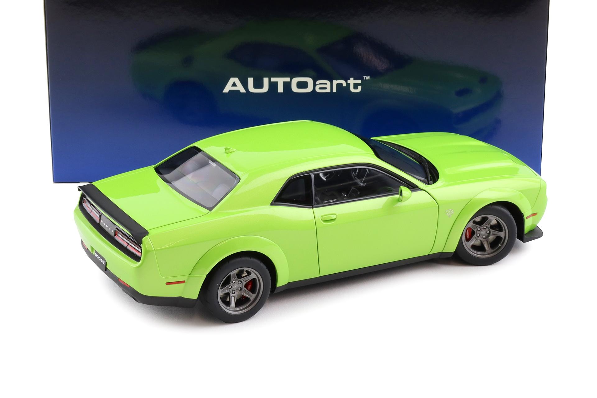 1:18 AUTOart Dodge Challenger SRT SUPER STOCK 2023 Sublime green 71769