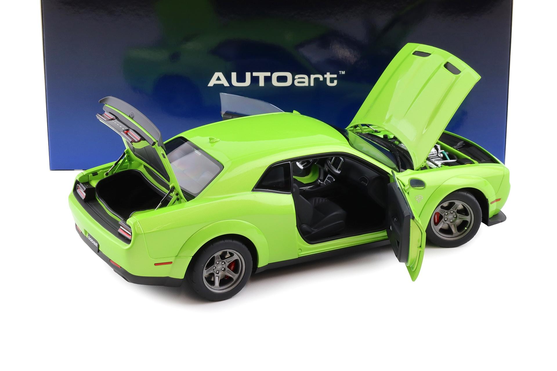 1:18 AUTOart Dodge Challenger SRT SUPER STOCK 2023 Sublime green 71769