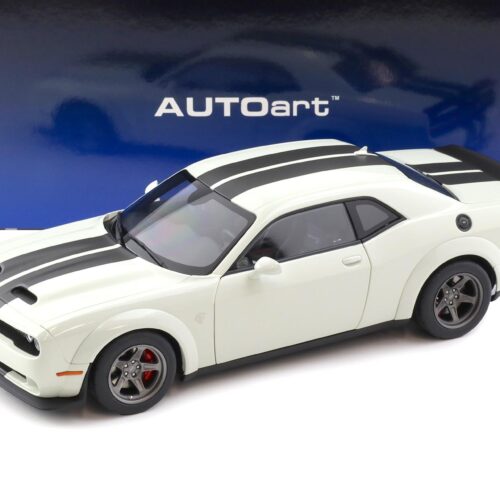 1:18 AUTOart Dodge Challenger SRT SUPER STOCK 2023 Knuckle white 71766
