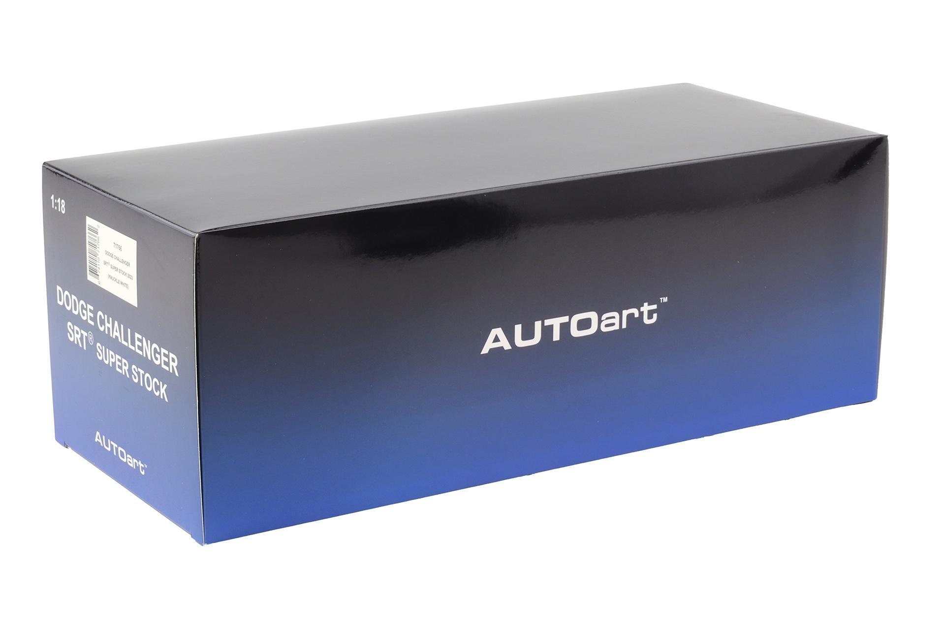 1:18 AUTOart Dodge Challenger SRT SUPER STOCK 2023 Knuckle white 71766