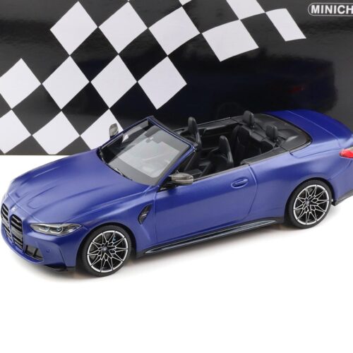 1:18 Minichamps BMW M4 Convertible (G83) metallic matt blue 2020