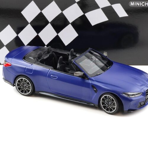 1:18 Minichamps BMW M4 Convertible (G83) metallic matt blue 2020