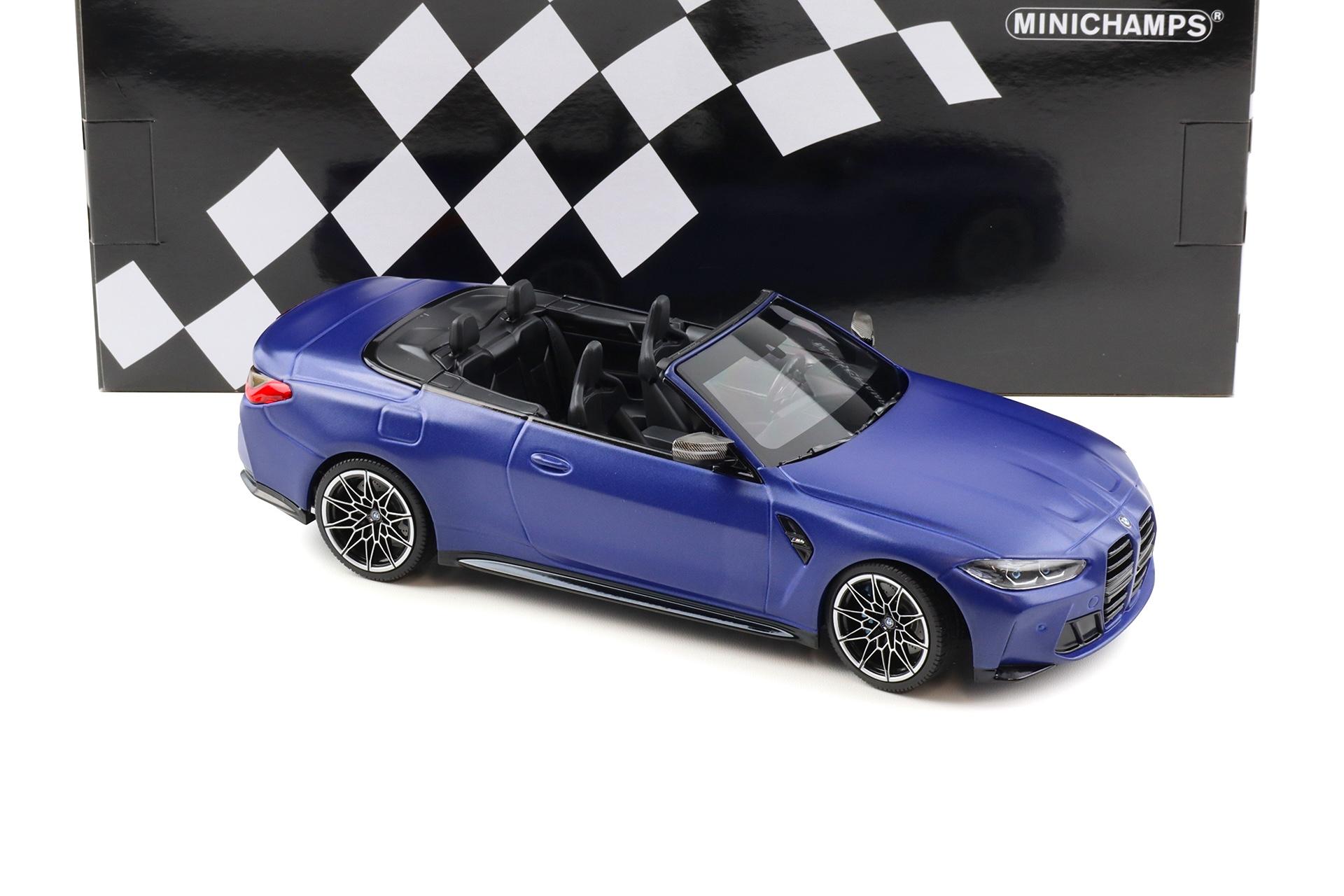 1:18 Minichamps BMW M4 Convertible (G83) metallic matt blue 2020