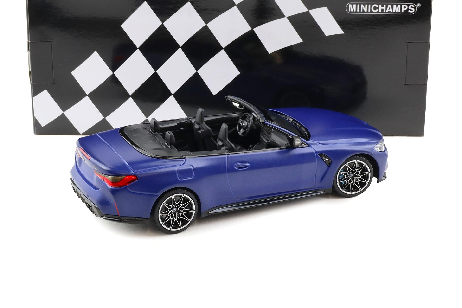 1:18 Minichamps BMW M4 Convertible (G83) metallic matt blue 2020