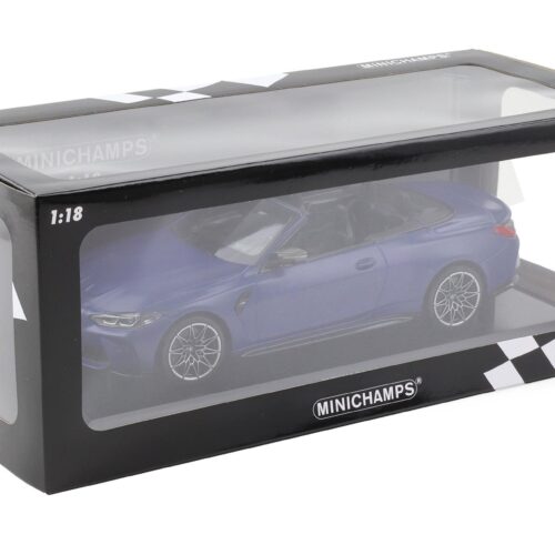 1:18 Minichamps BMW M4 Convertible (G83) metallic matt blue 2020