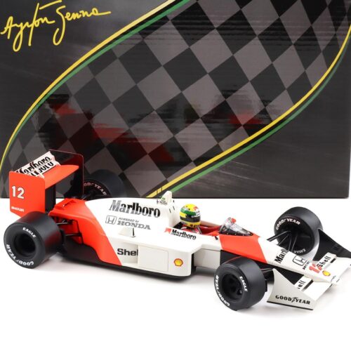 1:18 PremiumX McLAREN Honda MP4/4 Ayrton Senna #12 GP Japan 1988